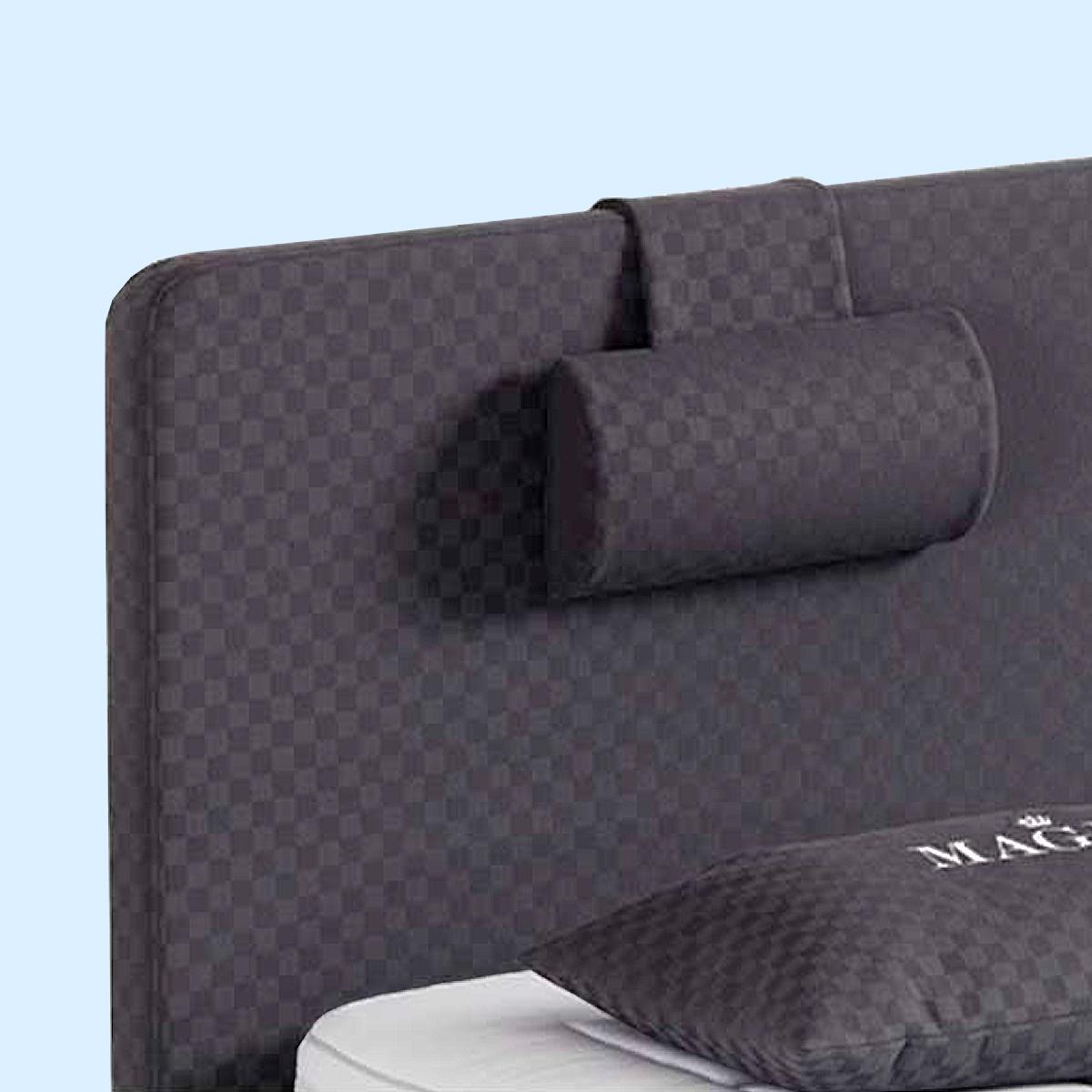 HB with pillows CL 230x95 Magna Grey