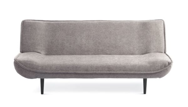 Mason sovesofa - taupe polyester stof og sort træ