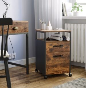 Sidebord - sengebord i industrielt design - rustik brun 41x45x66 - Borde > Sideborde - Daily-Living