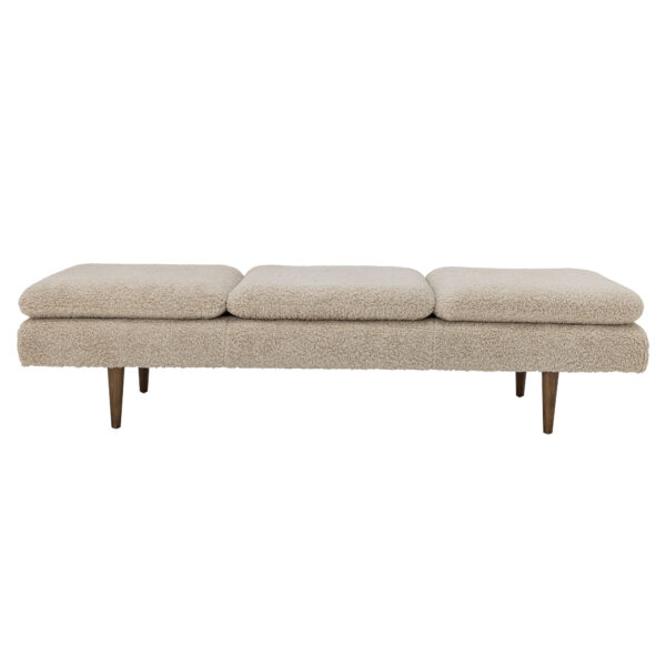 BLOOMINGVILLE Pione daybed - natur polyester og brun gummitræ (198x77)