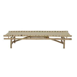 BLOOMINGVILLE Vida udendørs daybed - sand polyester og natur bambus (190x70)