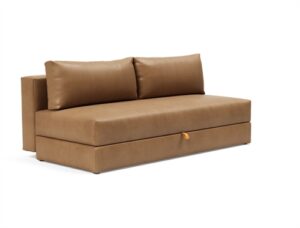 Innovation Living Osvald Sovesofa L: 200 cm - Mat Sort/Fanual Brown