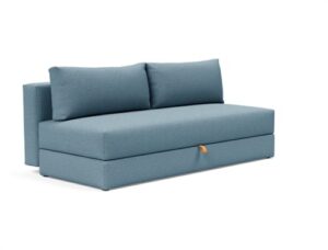 Innovation Living Osvald Sovesofa L: 200 cm - Mat Sort/Mixed Dance Light Blue