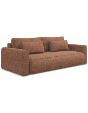 Kapua sovesofa i polyester B238 cm - Meleret terracotta