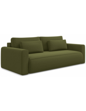 Kapua sovesofa i velour B238 cm - Oliven