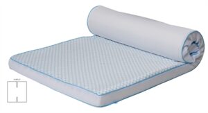 Kølende H-split topmadras - 180x210 cm - 7 zoner - Luksus memoryskum topmadras 8 cm høj - SLEEP TECH By Borg