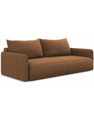 Nanea sovesofa i polyester B216 cm - Terracotta