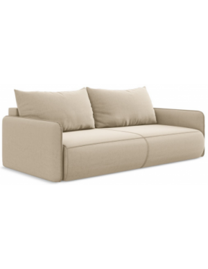 Nanea sovesofa i velour B216 cm - Lys beige