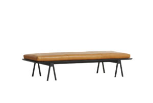 WOUD Level Daybed m/ Læder Hynde Cognac/sort - 190