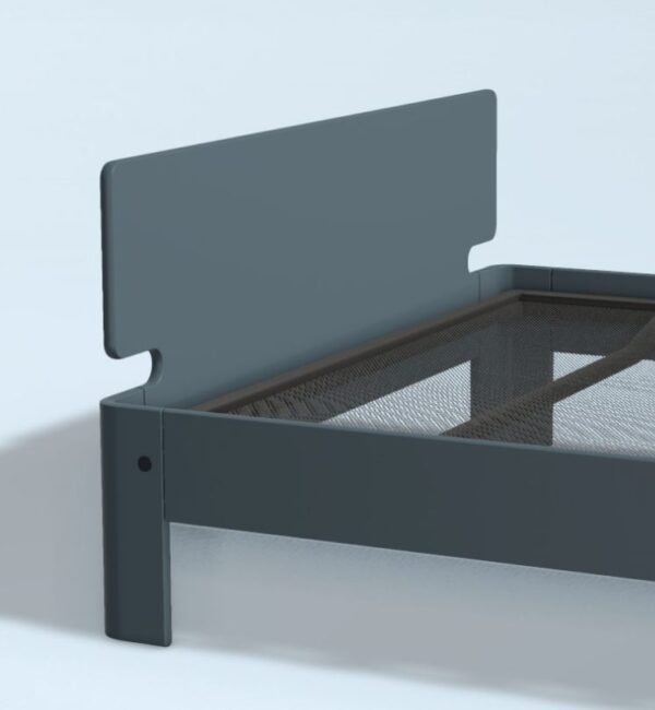 Auping Auronde Sengegavl Lav 140 cm - Cool Grey