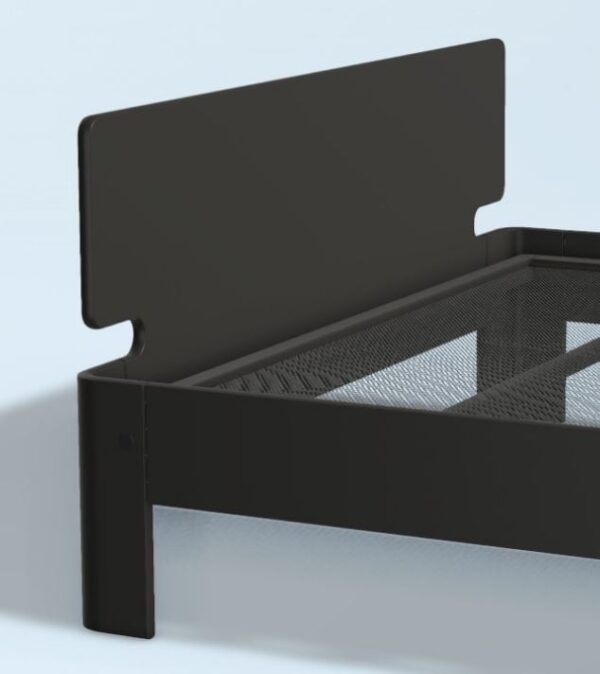 Auping Auronde Sengegavl Lav 140 cm - Deep Black (+3695)