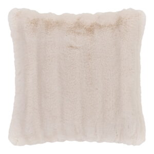 HOUSE NORDIC Galena pyntepude, kvadratisk - hvid polyester imiteret pels (45x45)