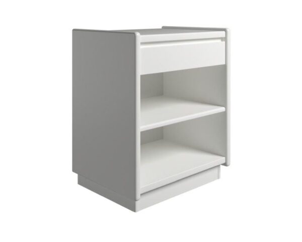 Kaagaard 315037 Sengebord med Sokkel 51x50x37 cm - Hvidmalet