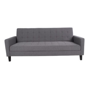 Mina sovesofa mørk grå, sorte ben