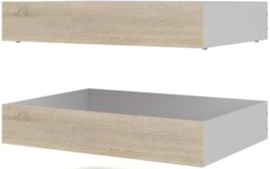 Nibe 2 stk bredde 99 cm sengeskuffe med ege look.