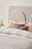 SANDHOLMEN sengegavl 180 cm Hvidpigmenteret/hvidbeige