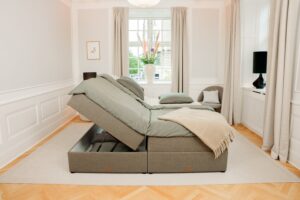 SÖVNN Xtra Boxseng Med Opbevaring - 180x200 - Grå