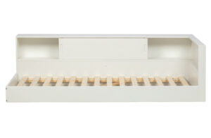 WOOOD Connect hjørne sengeramme, m. 2 rum, ekskl. lamelbund og madras - hvid fyrretræ (90x200)