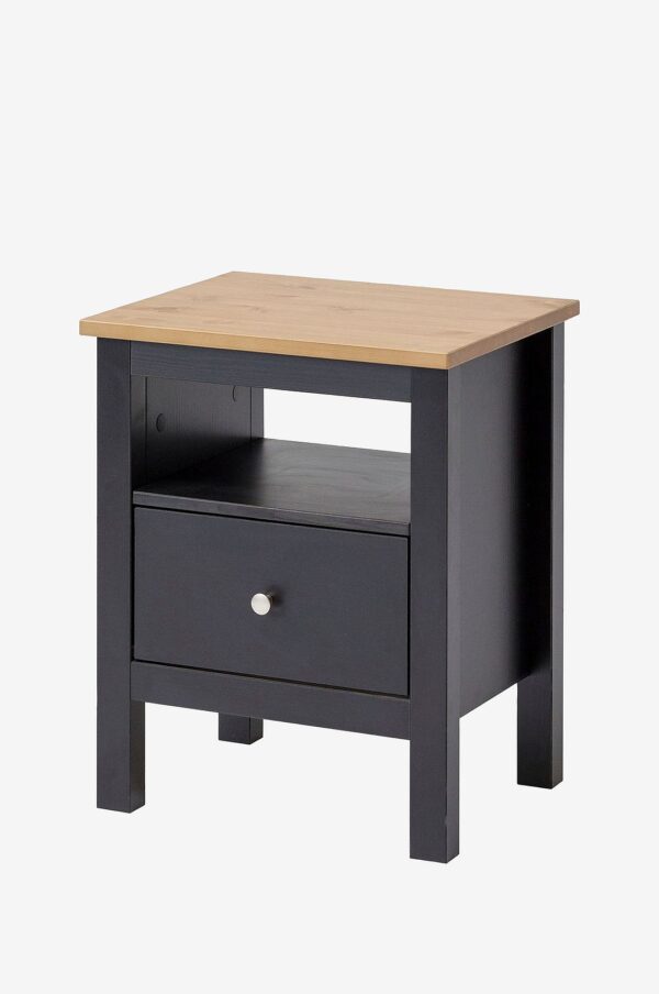 Wood Furniture - Sengebord til ende/side - Sort - Sengeborde - - Homeroom