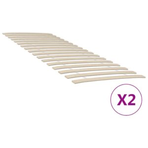vidaXL lamelbund med 34 lameller 2 stk. 80x200 cm