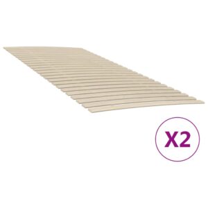 vidaXL lamelbund med 48 lameller 2 stk. 100x200 cm