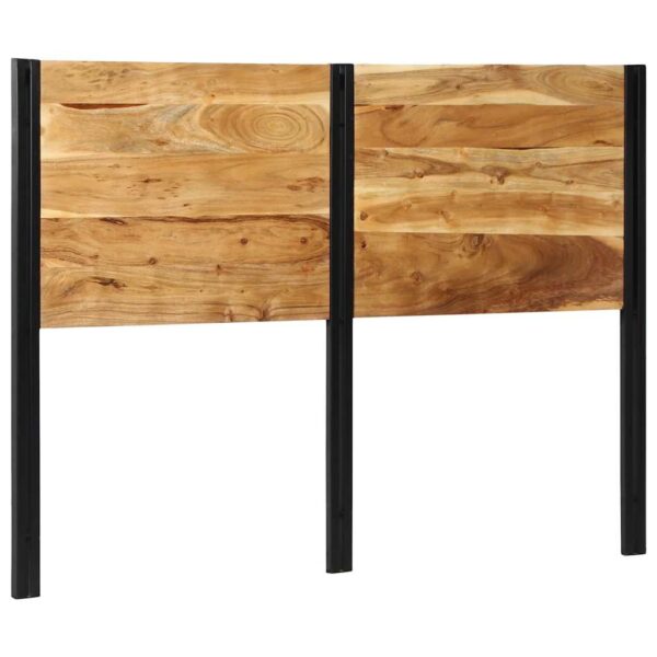 vidaXL sengegavl 140 cm massivt akacietræ og jern