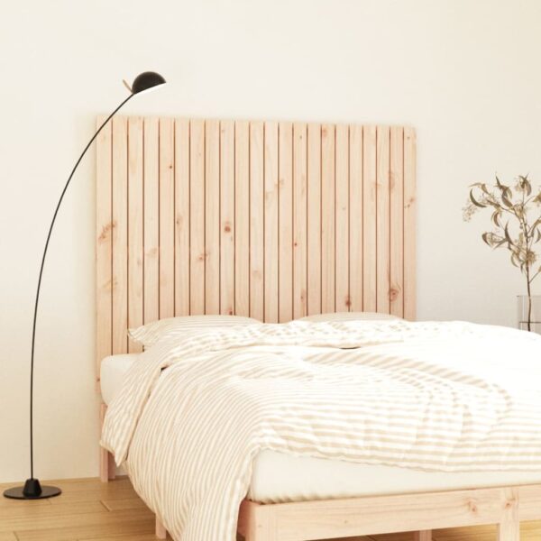 vidaXL sengegavl 140x3x110 cm massivt fyrretræ