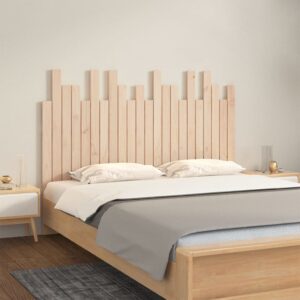 vidaXL sengegavl 140x3x80 cm massivt fyrretræ