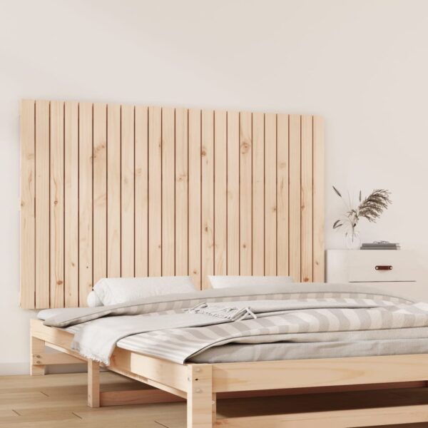 vidaXL sengegavl 147x3x90 cm massivt fyrretræ