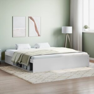 vidaXL sengeramme 180x200 cm hvid