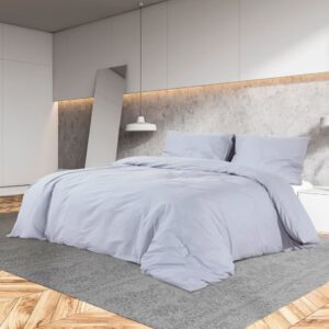 vidaXL sengetøj 240x220 cm let mikrofiberstof grå