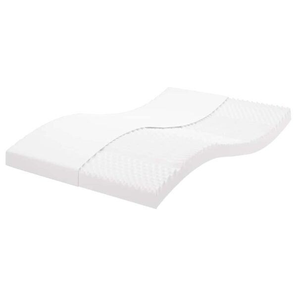 vidaXL skummadras 120x210 cm 7 zoner hårdhed 20 ILD hvid