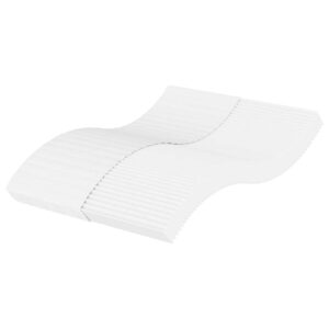 vidaXL skummadras 120x210 cm hårdhed H2 H3 hvid