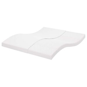 vidaXL skummadras 160x210 cm 7 zoner hårdhed 20 ILD hvid