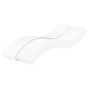 vidaXL skummadras 90x190 cm hårdhed H2 H3 hvid