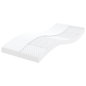 vidaXL skummadras 90x200 cm 7 zoner hårdhed 20 ILD hvid