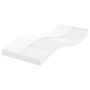 vidaXL skummadras 90x220 cm 7 zoner hårdhed 20 ILD hvid
