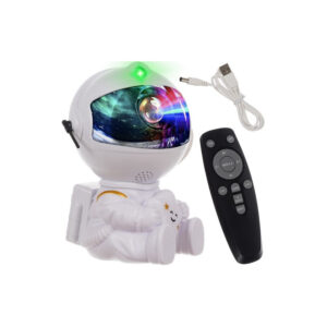 LED-stjerneprojektor - Projektorlampe Astronaut LED-natlampe til b⌀rn med fjernbetjening - Space