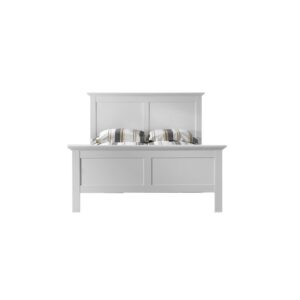 Bordeaux sengeramme 140x200 - Hvid