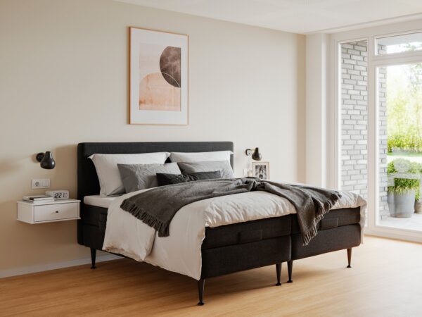 Fabrikkens - Platin | Elevation (Sort) 160x200 cm.