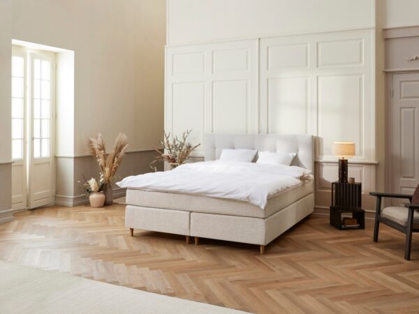 Fabrikkens - Platin | Kontinental (Sand) 160x200 cm.