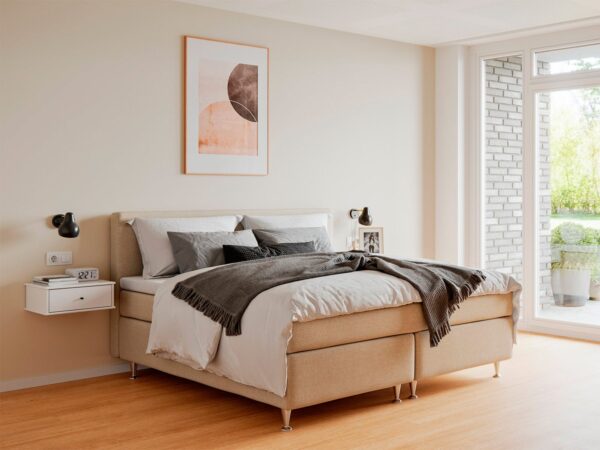 Fabrikkens - Platin | Kontinental (Sand) 180x200 cm.