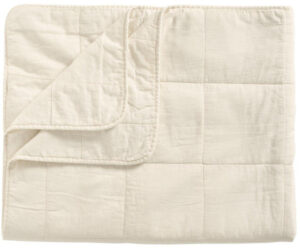 Ib Laursen Vintage Quilt sengetæppe - 240x240 - butter cream