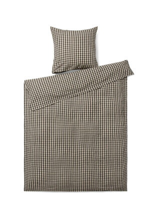 Juna - Bæk&Bølge Sengetøj 140x200 cm sort/sand