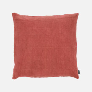 LINEN Pyntepude 50x50 - Koral
