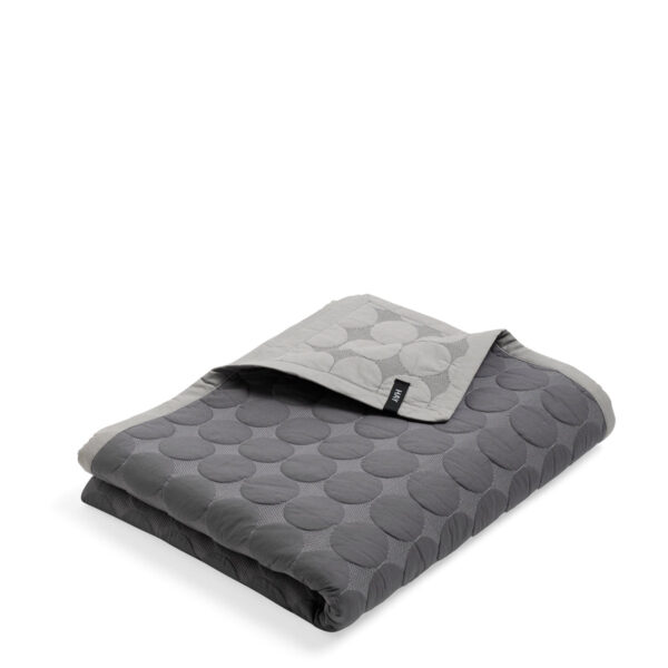 HAY Mega Dot Organic Sengetæppe - 245x235cm - Dark Grey