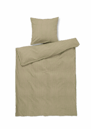 Juna - Bæk&Bølge Sengetøj 140x200 cm grøn/soft pink