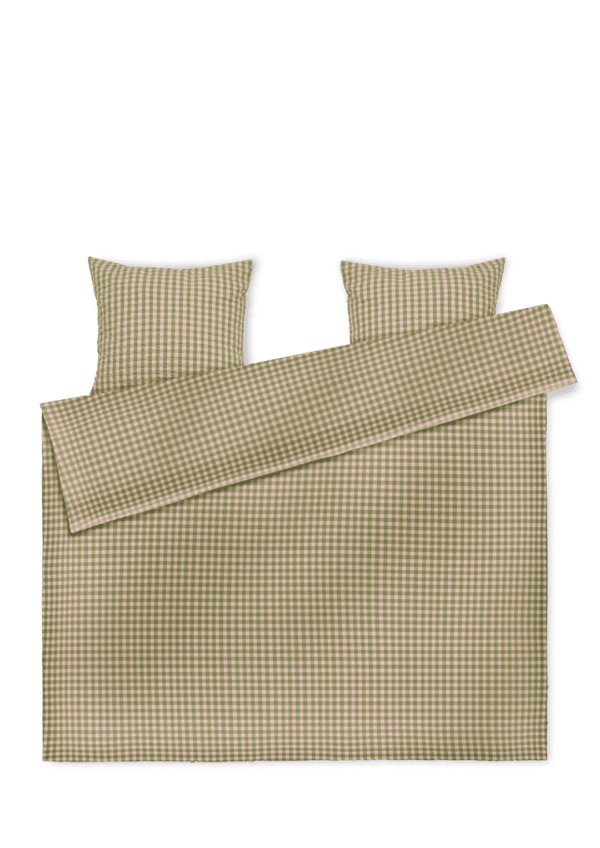Juna - Bæk&Bølge Sengetøj 200x220 cm grøn/soft pink