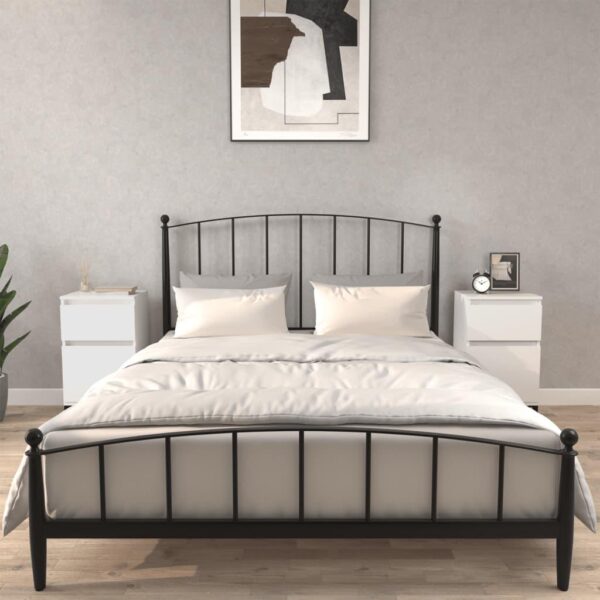 Sengeborde 2 stk. 40x35x70 cm hvid