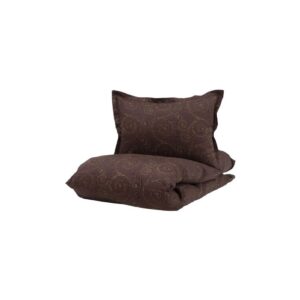 Borås sengetøj - 140x220 cm - Bianca Aubergine - Sengesæt i 100% bomuldssatin - Borås Cotton sengelinned